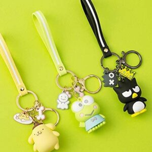 PaPiJoJo 2 Pcs Set My Melody + Kuromi,Cute Keychain Kawaii Anime Keychains Accessories Keyring Key Purse Car Backpack Charms