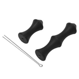 VGEBY Bowstring, 5 Sets Soft Silicone Archery Fingers Protectors Shooting with Mounting Pin for Outdoor Shooting(Black) Shooting and Archery Supplies