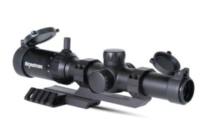 monstrum 1-6x24 lpvo rifle scope with 45 degree offset red dot mount