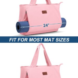 Ewedoos Yoga Bag Large Yoga Mat Bag Gym Duffle Bag Sports Tote Bag and Carriers Fits All Your Stuff for Yoga Travel Gym