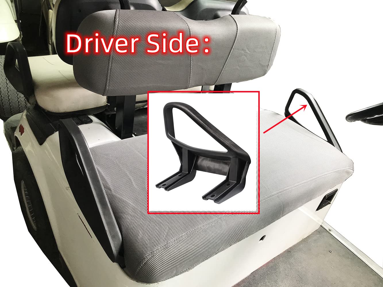 Dr.Acces EZGO Golf Cart Arm Rest Hip Restraint Driver Side for EZGO TXT 1994-UP Gas&Electric Replace# 71701-G01