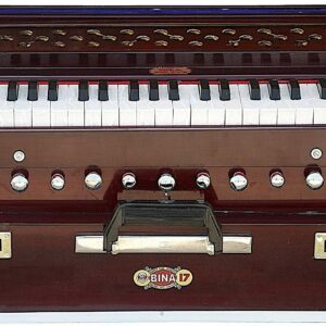 Novelika Professional Portable Harmonium Stylist No 17 Deluxe Harmonium with Coupler Harmonium Musical Instrument (NOV2008)