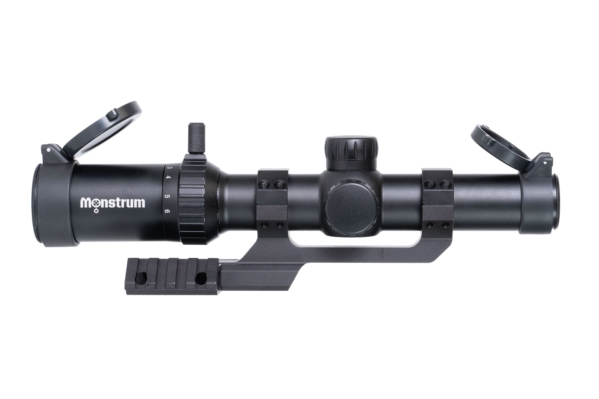 Monstrum 1-6x24 LPVO Rifle Scope with 45 Degree Offset Red Dot Mount