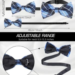 48 Pcs Bow Ties Bulk Elegant Pre Tied Bow Ties Formal Tuxedo Bowties Set with Adjustable Neck Band for Men Boys (Vivid Colors, Elegant Style)