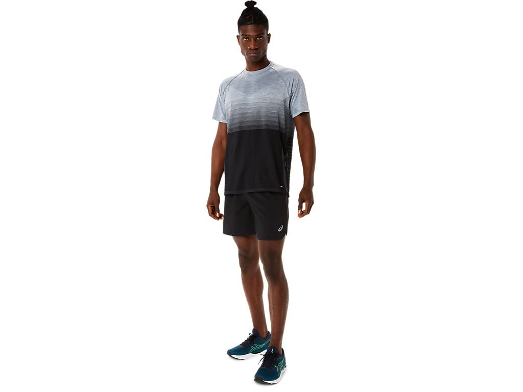 ASICS Men's Road 2-N-1 7IN Short Apparel, M, Performance Black/Carrier Grey