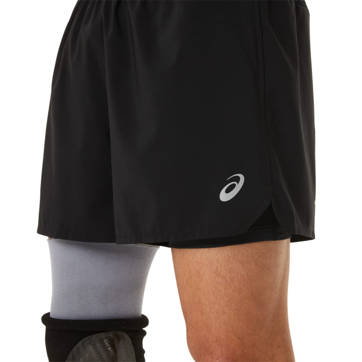 ASICS Men's Road 2-N-1 5IN Short Running Apparel, L, Performance Black