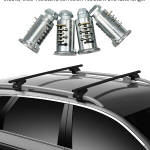 4 Pack Lock Core, One-Key Lock Cylinders System Fits for Thule Racks and Accessories