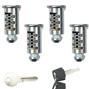 4 Pack Lock Core, One-Key Lock Cylinders System Fits for Thule Racks and Accessories