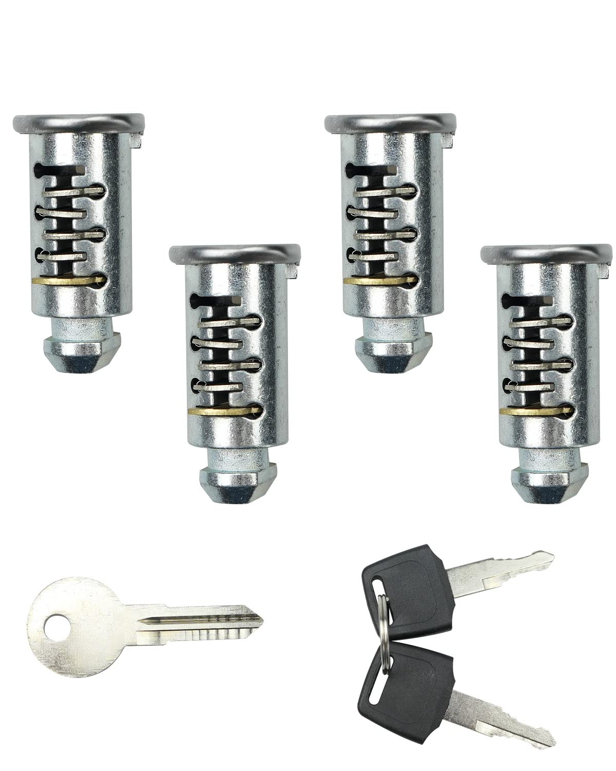 4 Pack Lock Core, One-Key Lock Cylinders System Fits for Thule Racks and Accessories