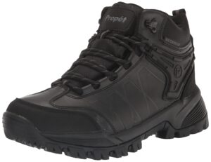 propét men's ridge walker force waterproof hiking boots, black, 16 xx-wide us