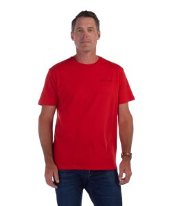 spyder men's gate s/s basic tee, red, xxl