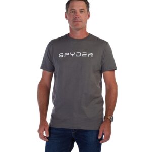 Spyder Mens Slalom Short Sleeve T-Shirt Charcoal