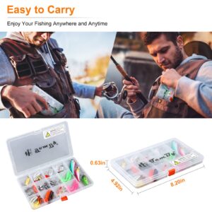 TCMBY Fishing Lures Bait Tackle Kit Set for Freshwater Trout Bass Fishing, Including Fishing Accessories, Fishing Tackle Box, Crankbait, Spoon, Hooks, Fishing Gear and Equipment for Starter Beginner.