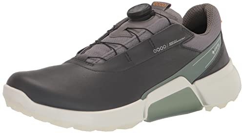 ECCO Men's BIOM HYBRID 4 BOA GORE-TEX WATERPROOF, MAGNET/FROSTY GREEN, 11-11.5