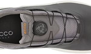 ECCO Men's BIOM HYBRID 4 BOA GORE-TEX WATERPROOF, MAGNET/FROSTY GREEN, 11-11.5