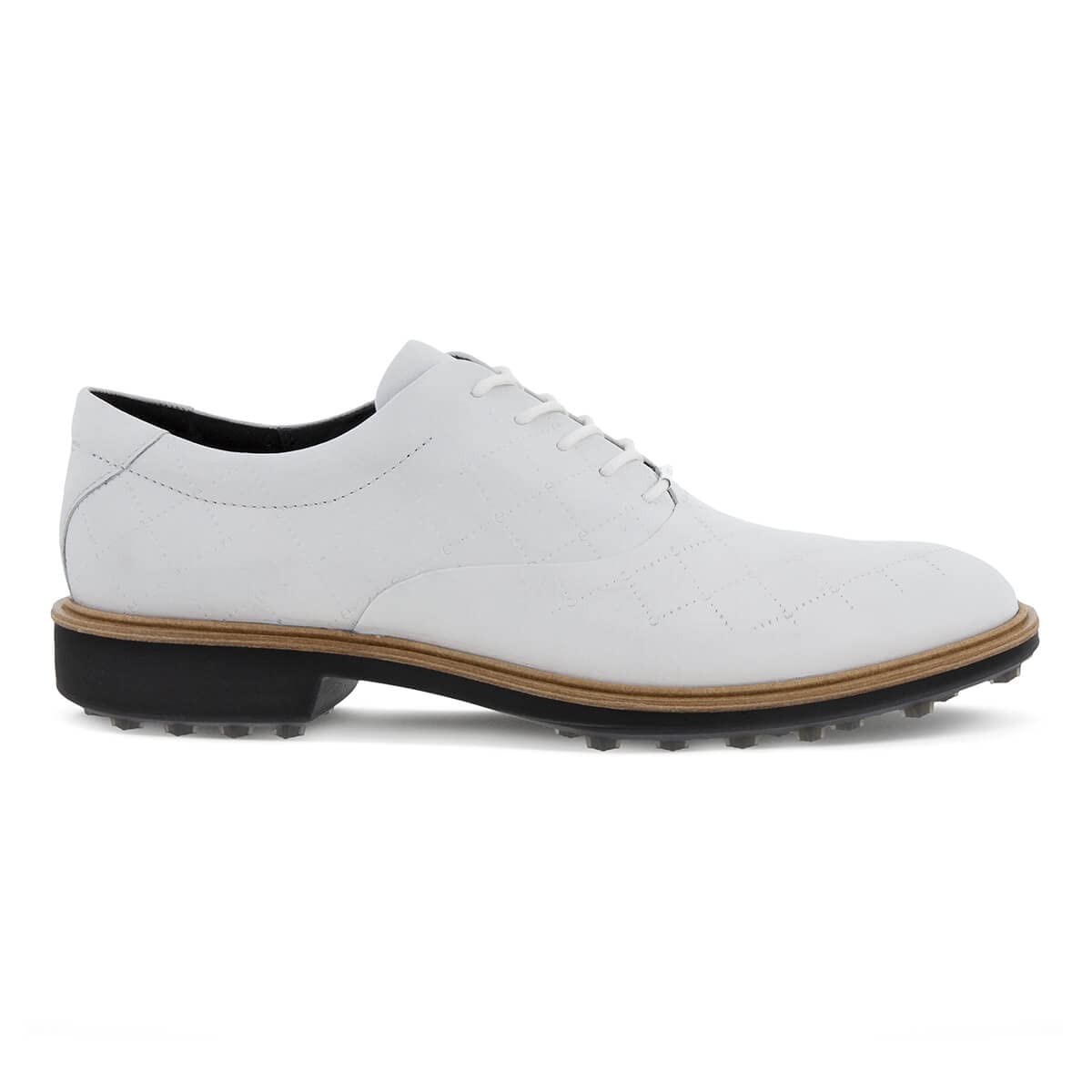 ECCO Men's Classic Hybrid Hydromax Waterproof Golf Shoe, White, 10-10.5