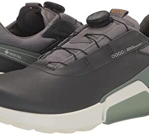 ECCO Men's BIOM HYBRID 4 BOA GORE-TEX WATERPROOF, MAGNET/FROSTY GREEN, 11-11.5