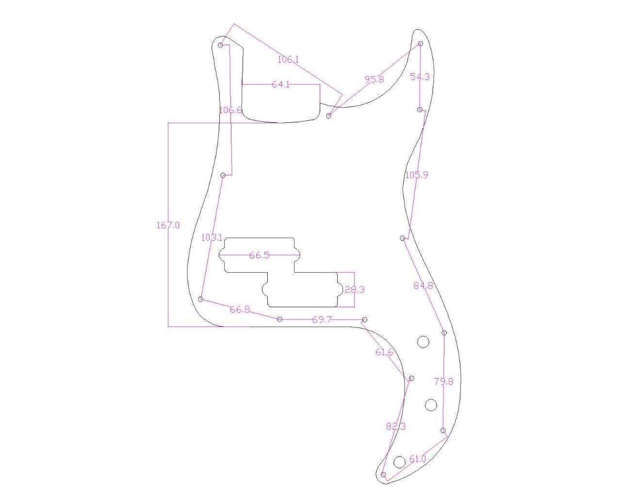 KAISH Premium 13-Hole Metal Diamond Plate Modern Style Standard Precision P Bass Pickguard Aluminium Anodized PB Pickguard for American FD P Bass Silver