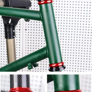 Yundxi 1-1/8" 34mm ThreadlessThreadless Mountain Bike Headset Sealed Bearing Headset Aluminum Alloy Bike Front Fork Stem Headset with Top Cap for MTB Road Bike Scooter