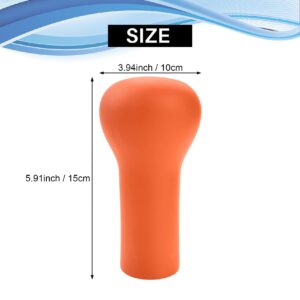 Pteanecay Rod Butt Cushion Fishing Cap,Floating Eva Foam Fishing Rod Cover for Large Fishing Rods (Orange)