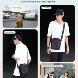 WEPLAN Crossbody Bag for Men, mini man purse,Travel Messenger Shoulder Bag for Men, Small Side Bags for Mens