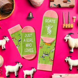 Zmart Funny Goat Gifts for Goat Lovers Women Goats Gifts, Goat Socks For Women Sheep Socks Farm Animal Socks Goat Stuff