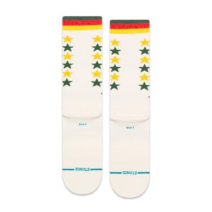 Stance Hbcu Crew Socks (Large, Offwhite)