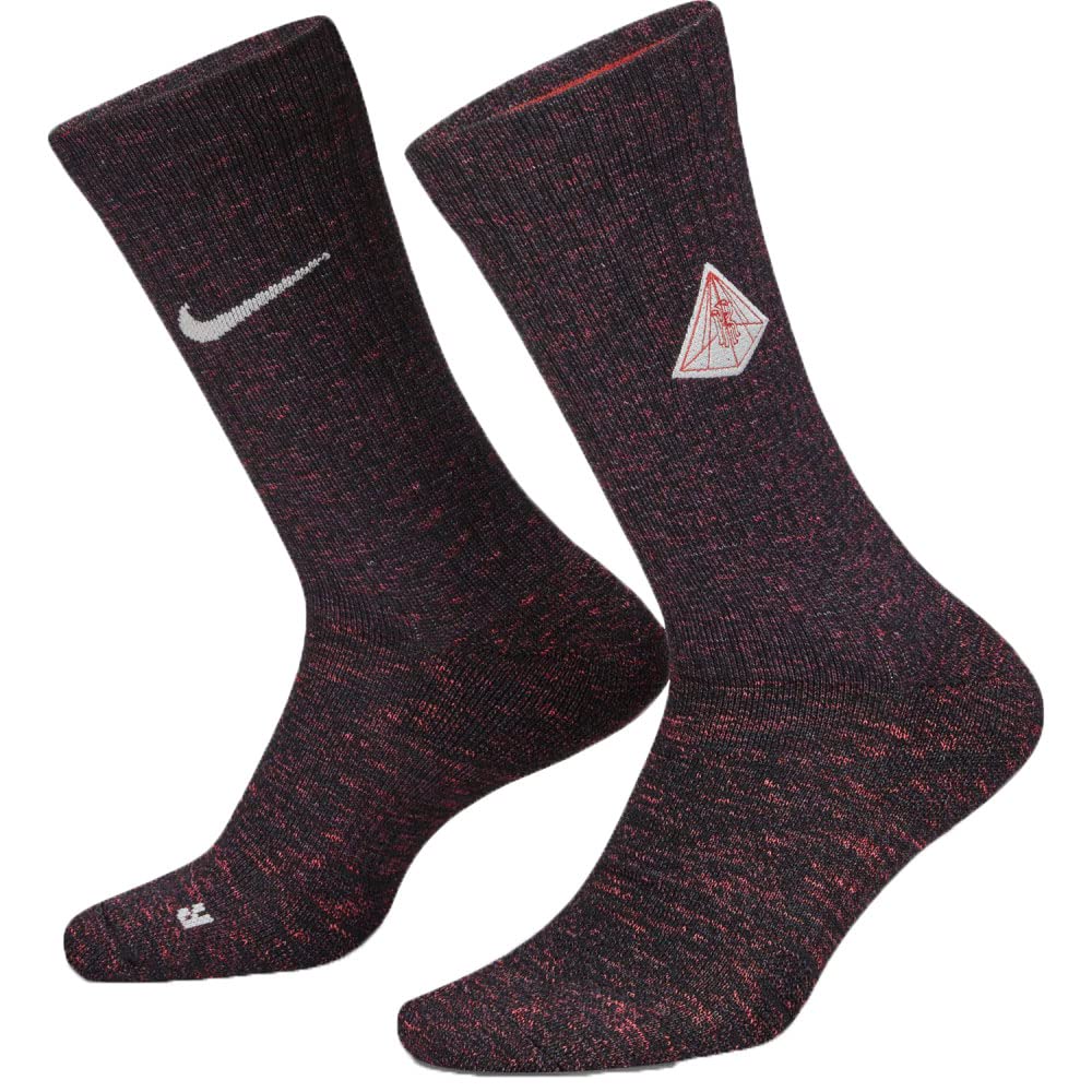 Nike Men`s Multiplier Dri-FIT Wool Blend Crew Socks 1 Pair (B(DA5075-901)/R, XX-Large)