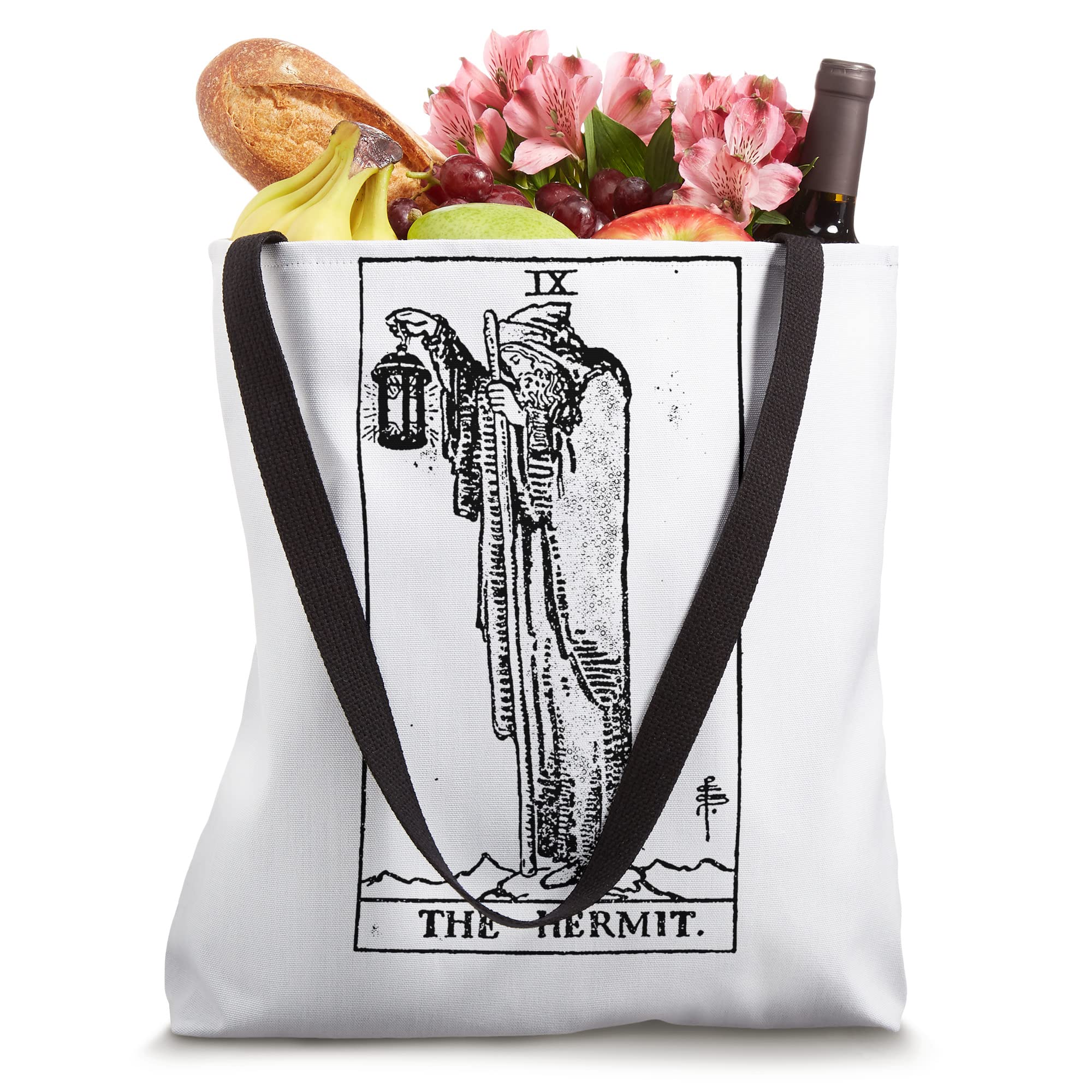 The Hermit Tarot Card Tote Bag