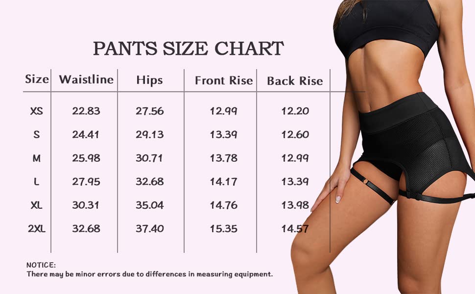 BZB Womens Booty Shorts Trendy High Waisted Yoga Hot Pants Festival Garter Clubwear Pole Dance Shorts Wine Red