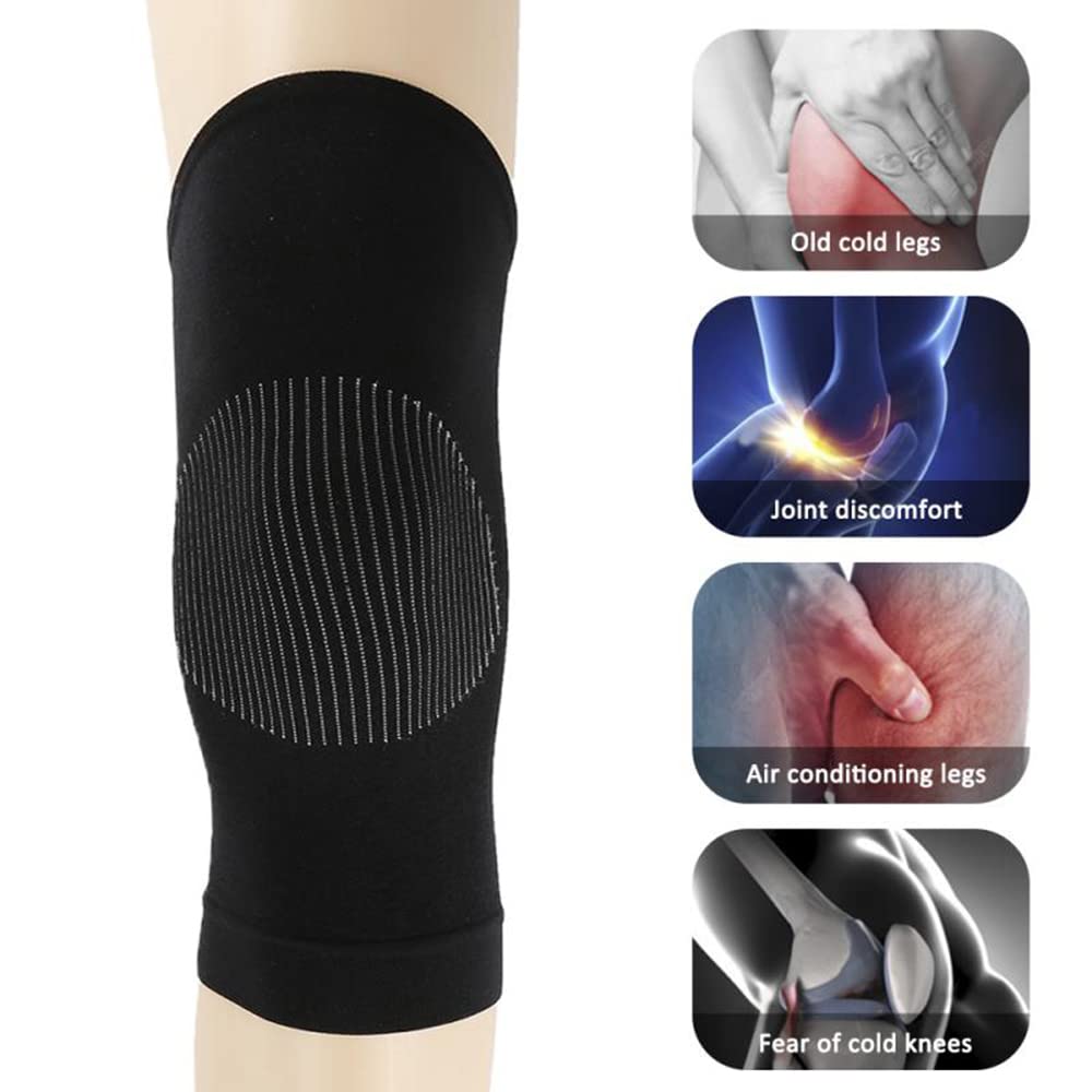 LTLCLZ 1Pair Sport Knee Support Elbow Protect Breathable Kneepads Relieve Arthritis Injury Bandage Knee Guard,Beige