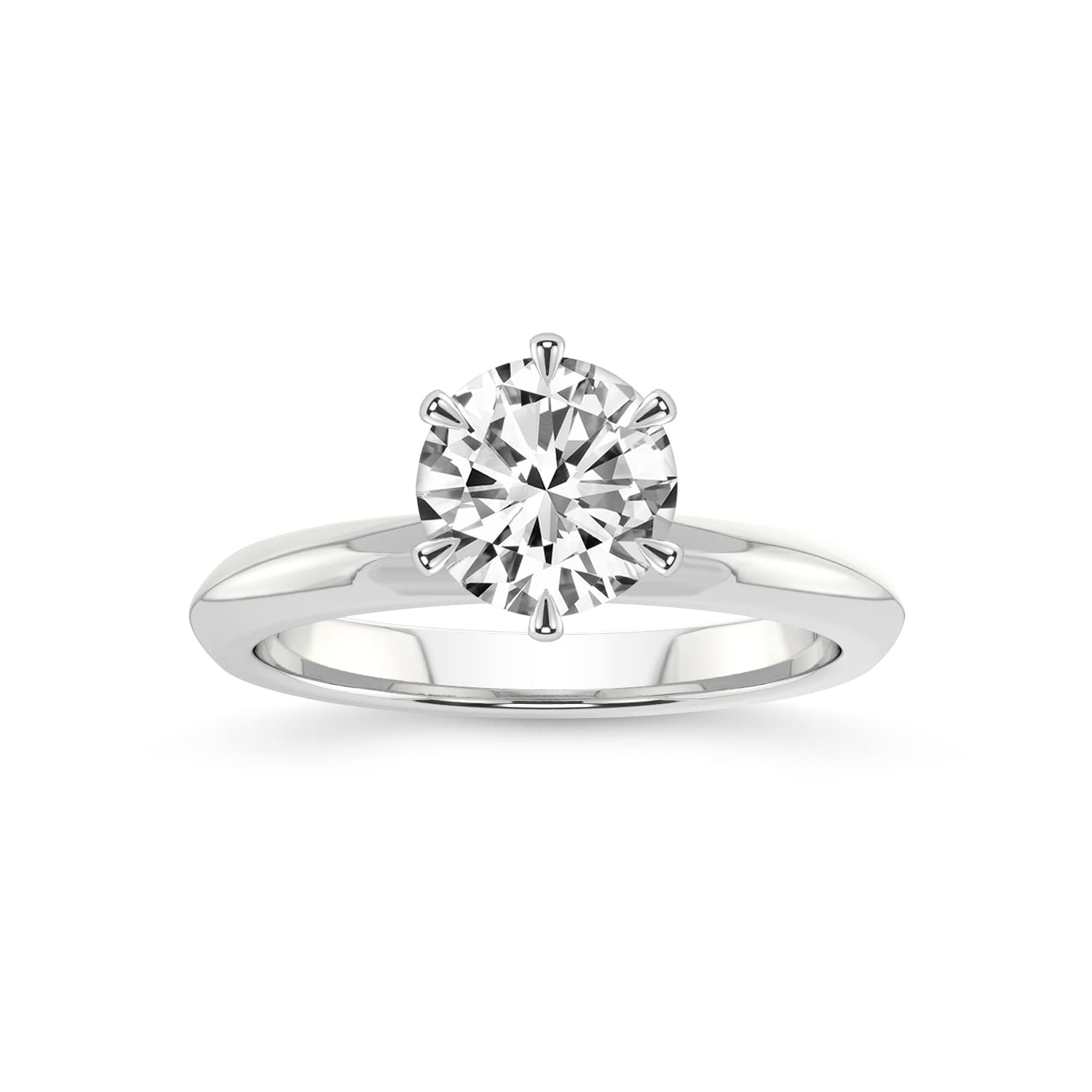 FRIENDLY DIAMONDS 3 Carat IGI Certified Round Shape Lab Grown Diamond Ring | 14K Or 18K White, Yellow Or Rose Gold | Alora Lab Diamond Ring | FG-VS1-VS2 Quality