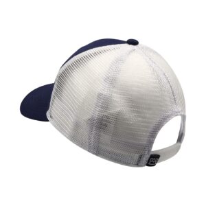 Avalanche Trucker Hat Lightweight Snapback Mesh Back Baseball Cap Fish Navy/White