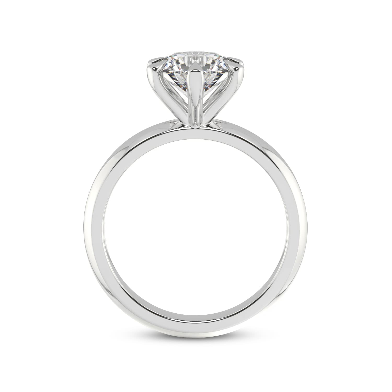 FRIENDLY DIAMONDS 3 Carat IGI Certified Round Shape Lab Grown Diamond Ring | 14K Or 18K White, Yellow Or Rose Gold | Alora Lab Diamond Ring | FG-VS1-VS2 Quality