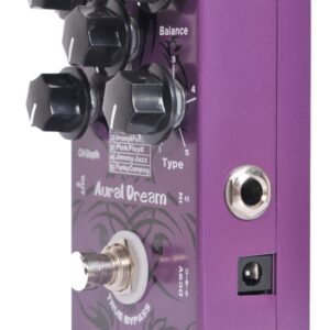 Aural Dream Organ Synthesis B Guitar Effect Pedal includes POP Jazz,Groovy&Funky,Jimmy Jazz and Funky Comping effects with Rotary Horn,Percussion and Chorus Modules,True bypass.