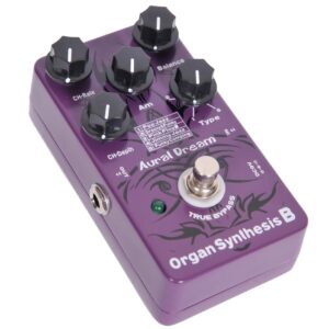 Aural Dream Organ Synthesis B Guitar Effect Pedal includes POP Jazz,Groovy&Funky,Jimmy Jazz and Funky Comping effects with Rotary Horn,Percussion and Chorus Modules,True bypass.