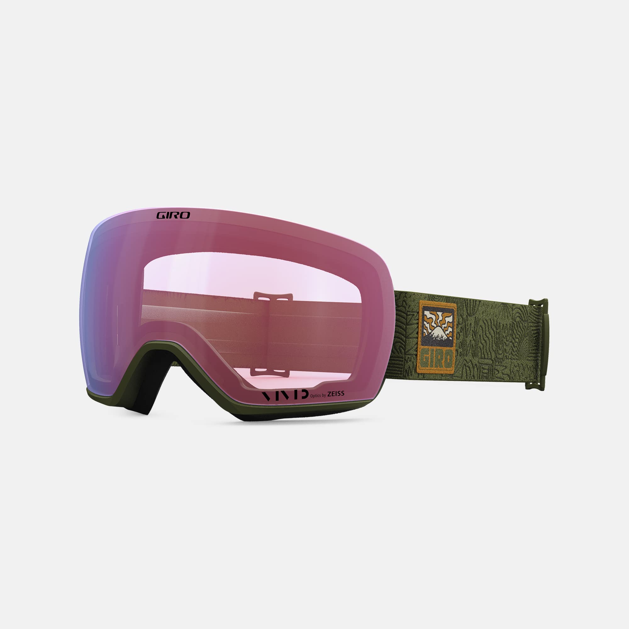 Giro Article Snow Goggles 2023 - Trail Green Adventure Grid Frame Vivid Envy/Vivid Infrared Lens Medium