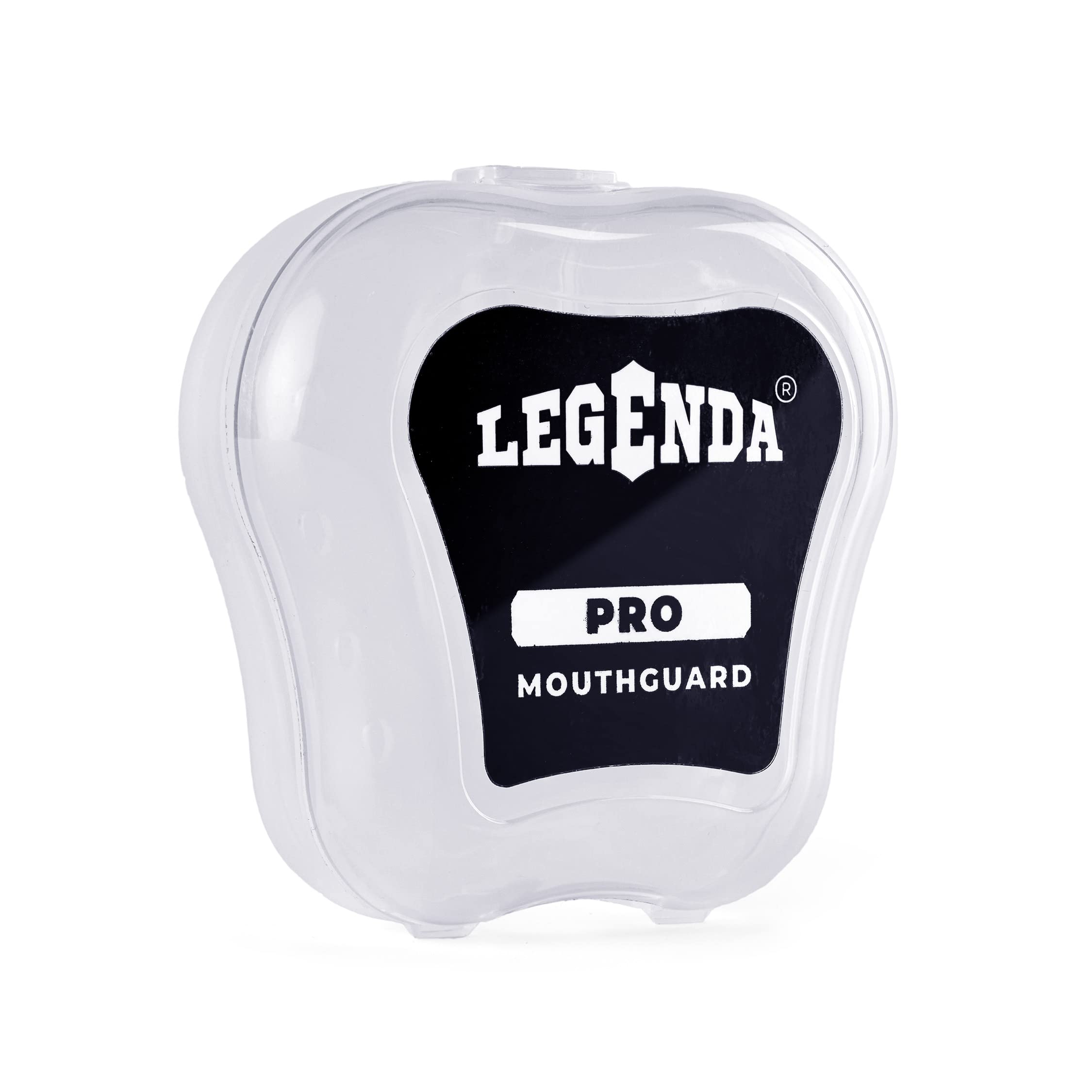 Legenda Mouth Guard Sports w/Case, Professional Mouthguard for Boxing, Football, Hockey, Jiu Jitsu, Muay Thai, MMA, Wrestling and High Contact Sports, Fits Adults, Youth, Kids 11+ (Black/Yellow)