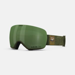 giro article snow goggles 2023 - trail green adventure grid frame vivid envy/vivid infrared lens medium