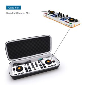 XANAD Hard Case for Hercules DJ Control Mix 2/1 or Hercules DJ DJControl Starlight Pocket USB DJ Controller - Carrying Storage Bag