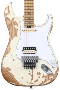 charvel super-stock sc1 artist signature limited-edition henrik danhage electric guitar - white relic