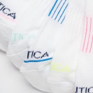 Nautica Women's Socks - Athletic Cushion Low Cut Socks (6 Pack), Size 4-10, Bright Assortment