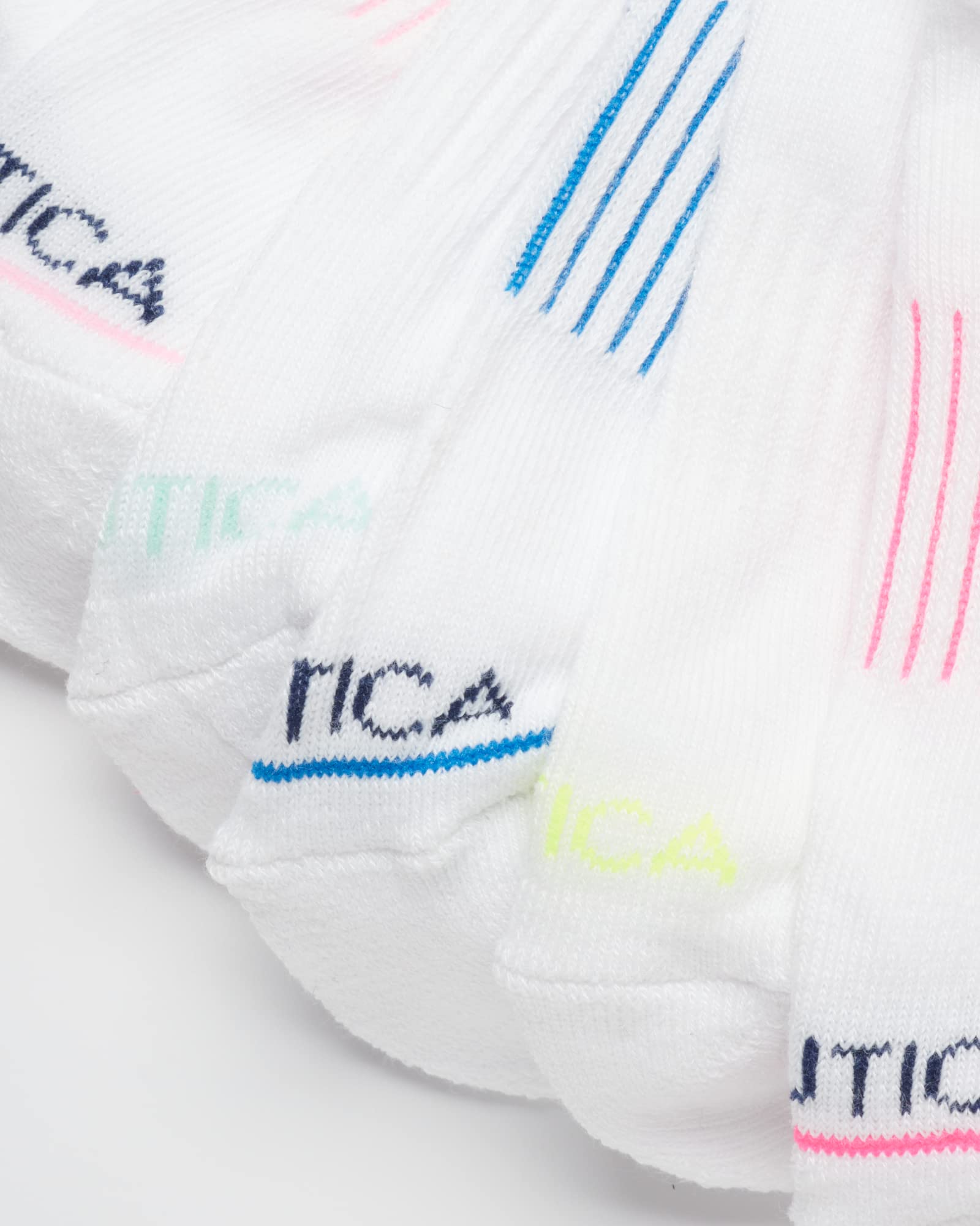 Nautica Women's Socks - Athletic Cushion Low Cut Socks (6 Pack), Size 4-10, Bright Assortment