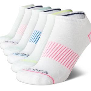 Nautica Women's Socks - Athletic Cushion Low Cut Socks (6 Pack), Size 4-10, Bright Assortment