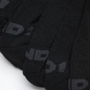 AND1 Boys' Socks - Athletic Cushion Quarter Cut Socks (8 Pack), Size Small-Medium, Solid Black