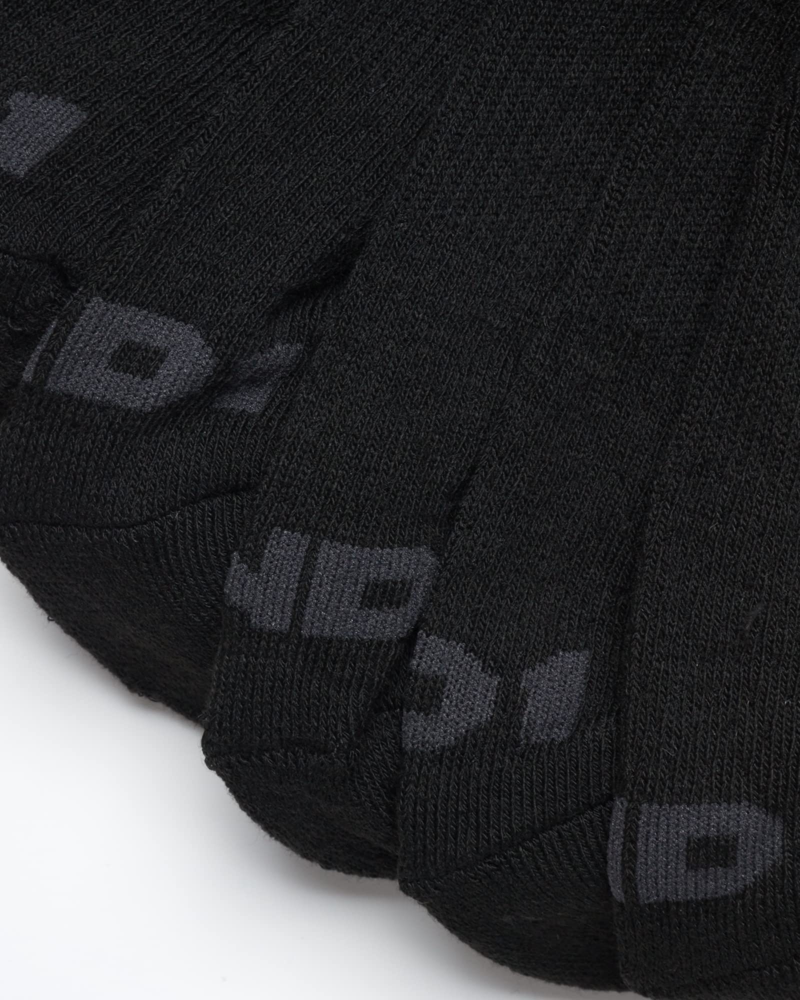 AND1 Boys' Socks - Athletic Cushion Quarter Cut Socks (8 Pack), Size Small-Medium, Solid Black