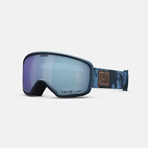 Giro Millie Asian Fit Ski Goggles - Snowboard Goggles for Women & Youth - Ano Harbor Blue Cloud Dust Strap with Vivid Royal Lens