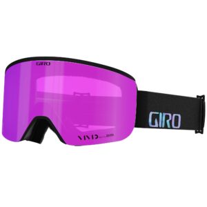 giro ella ski goggles - snowboard goggles for women - black chroma dot strap with vivid pink/vivid infrared lenses