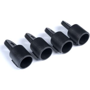 7/8" Bimini Top Eye End 4pcs+ 1 "Bimini Top Eye End 4pcs，Boat Bimini Black Nylon Cover Cap Eye End,Marine Bimini Top Fittings,Awning Hardware,Accessories,Used for Kayak,Canoe,Marine Boat