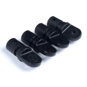 7/8" Bimini Top Eye End 4pcs+ 1 "Bimini Top Eye End 4pcs，Boat Bimini Black Nylon Cover Cap Eye End,Marine Bimini Top Fittings,Awning Hardware,Accessories,Used for Kayak,Canoe,Marine Boat